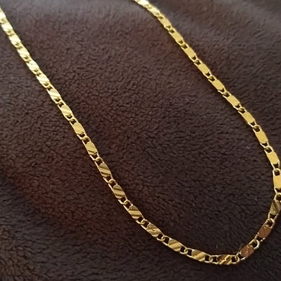 Unbranded Jewelry D3 18k Gold Necklace Stamped Poshmark